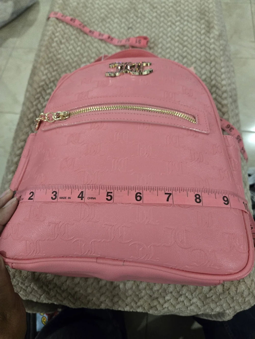 Juicy Couture Pink Lemonade Mini Backpack & Coin Purse Trendy Y2K Bag